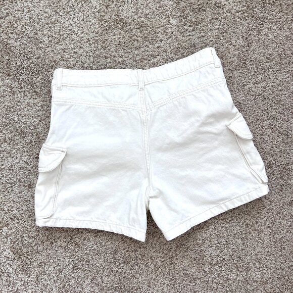 H & M Cargo Short - White - Cotton - Size 6 - Picture 5 of 6